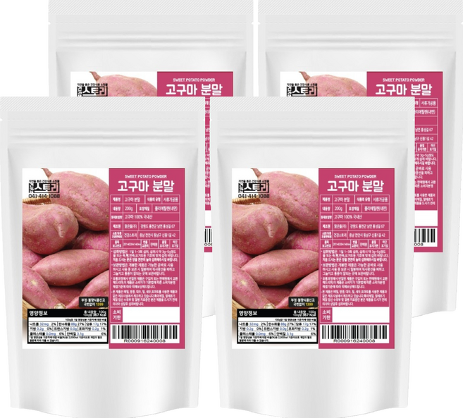 地瓜粉, 200g, 4個
