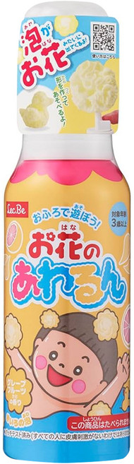 Lec.Be 泡澡泡泡慕斯 柚子香 3歲以上 599142, 120ml, 1瓶