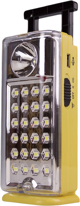 MAX STAR 太星電工 夜巡俠彩色輕巧LED充電式照明燈, 1個, 黃色