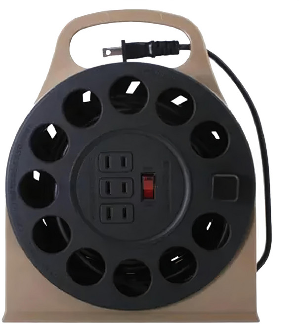 ADAMOUTDOOR 多用途輪座式延長線 ADPW-23115M, 沙色, 1個, 15m