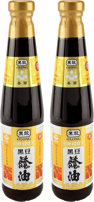 黑龍 春蘭級黑豆蔭油膏, 400ml, 2瓶