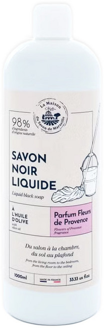 La Maison 馬賽皂之家 浪漫薰衣草正統馬賽家事黑皂液, 1L, 1瓶