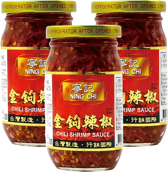寧記 金鉤辣椒, 245g, 3罐