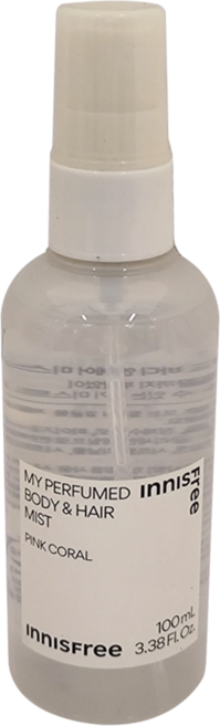 INNISFREE 台灣公司貨 我的身體髮香粉紅珊瑚噴霧, 100ml, 1瓶