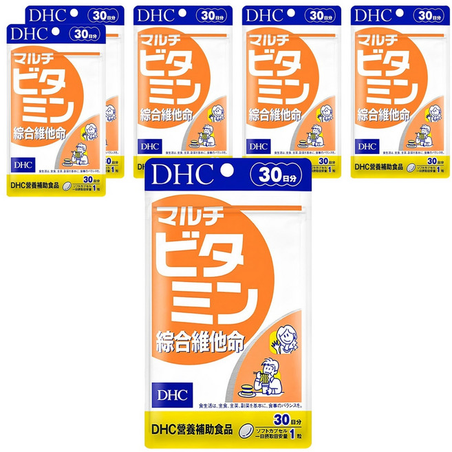 DHC 台灣公司貨 活力綜合維他命, 455mg, 30顆, 6包