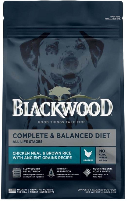 BLACKWOOD 1~7歲成犬 特調成犬活力配方犬糧, 雞肉 + 糙米, 2kg, 1袋
