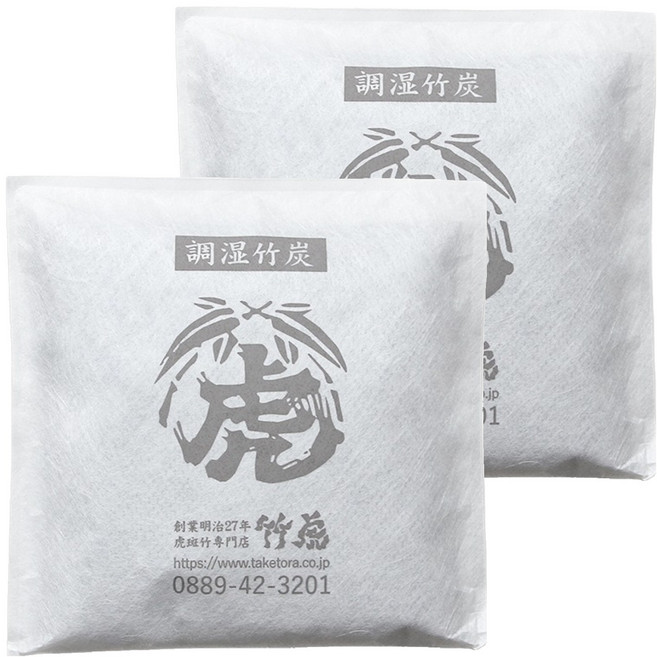竹虎 中型室內調濕孟宗竹炭, 2個, 600ml