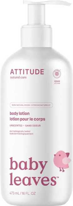 ATTITUDE 艾特優 嬰幼兒身體乳 無香味, 473ml, 1個