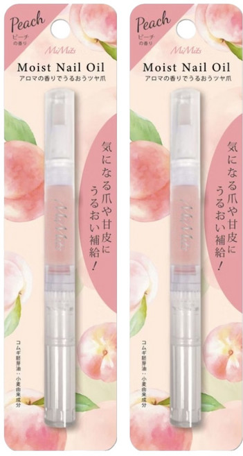 MiMits 滋潤指緣油 蜜桃, 2ml, 2個
