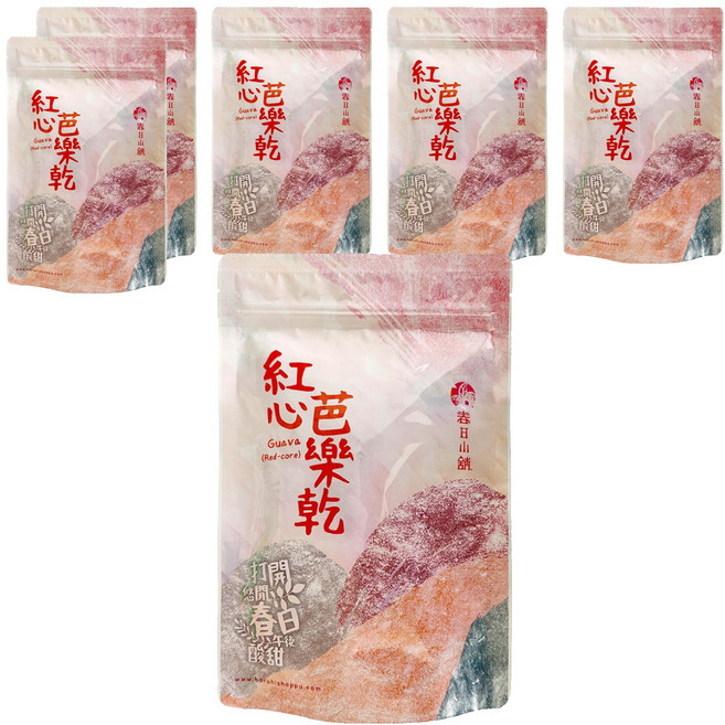 HARUHI SHOPPU 春日小舖 紅心芭樂乾, 150g, 6包