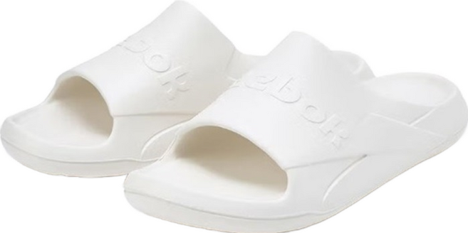 Reebok 銳步 男女通用 Clean Slide 拖鞋, 奶油色, 280
