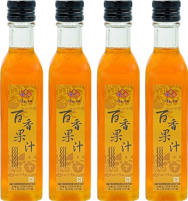 Puyyuma 埤南采風 台東地區農會 台東特產百香果汁, 250ml, 4瓶