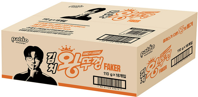 JUMBO NOODLE 食麵王泡菜風味碗麵 110g, 18入