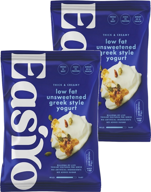 EasiYo 希臘優格粉 原味低脂, 170g, 1包, 2包