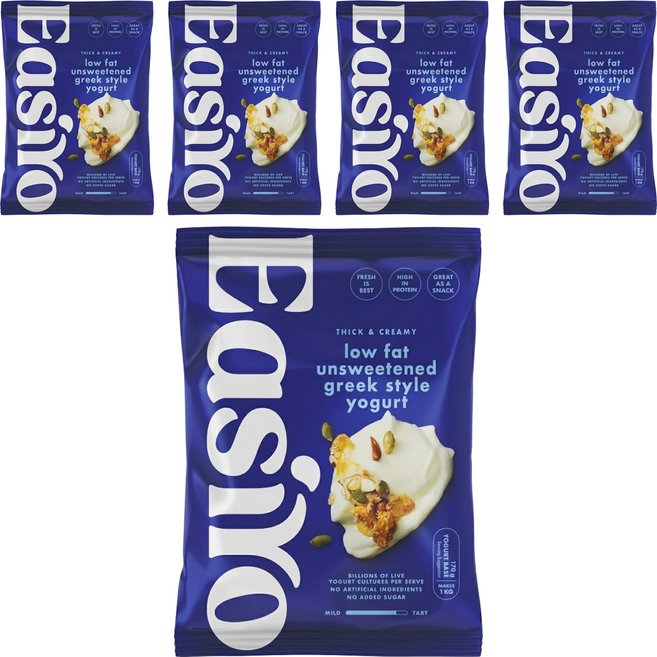 EasiYo 希臘優格粉 原味低脂, 170g, 1包, 5包