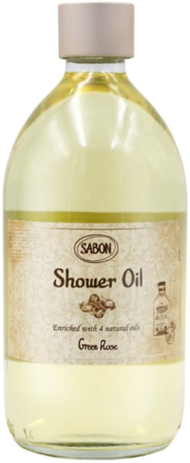 SABON 綠玫瑰沐浴油, 500ml, 1瓶