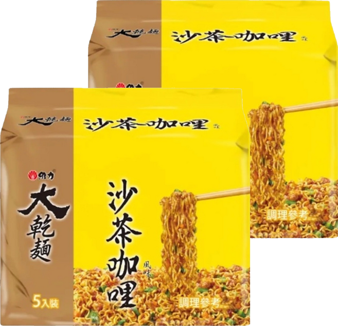 維力 大乾麵 沙茶咖哩風味 95g, 10包