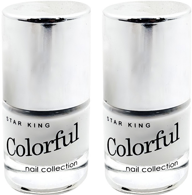 STAR KING 星之冠 多彩指甲油 亮彩繽紛靚麗 瓶身輕巧方便攜帶, #023, 10ml, 2瓶