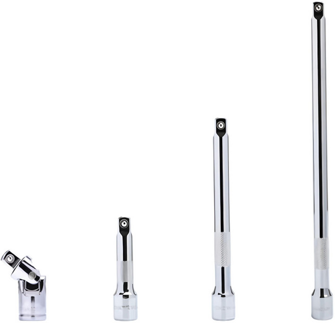 VARMA 延長接桿4件組 延長接桿75mm/150mm/250mm + 萬向接頭 3分, 1組