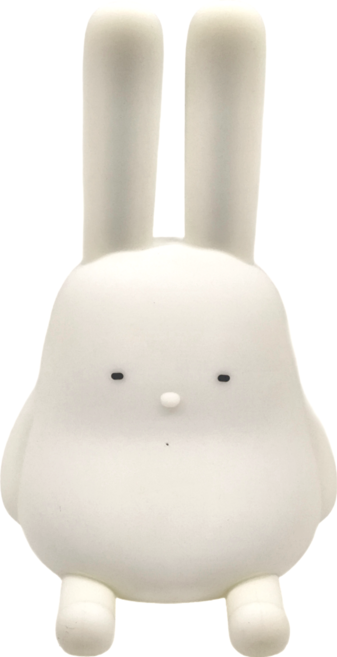 MUID 覓逗 桌上擺飾小夜燈 USB供電 H-L-25 11.4 x 13.2 x 18.5cm 208g, 長耳兔兔