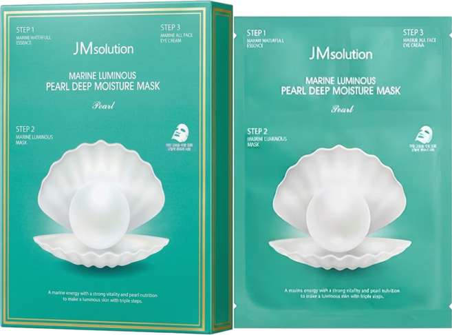 JMsolution 肌司研 韓國原廠直供 海洋珍珠深層保濕面膜 30ml, 1盒, 10片