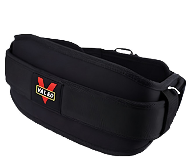 Valeo 尼龍健身腰帶/護腰帶, 黑色, 1個