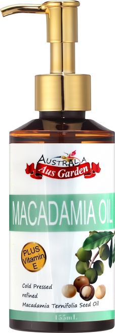 Aus Garden 澳維花園 台灣公司貨 澳洲堅果按摩精油 深層滋潤、舒緩疲勞 打造柔嫩光滑美肌, 155ml, 1瓶