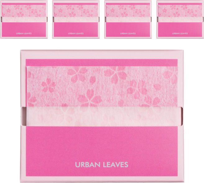 URBAN LEAVES 韓國原裝 櫻花吸油紙 補充包, 50張, 5包