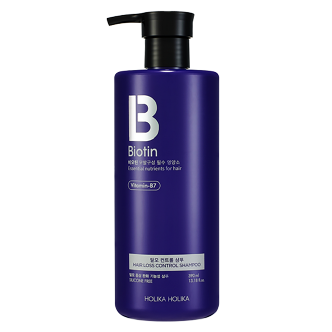 HOLIKA HOLIKA 維生素B7滋養健髮洗髮精, 390ml, 1個