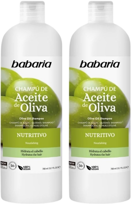babaria 台灣公司貨 橄欖菁萃修護分岔洗髮乳, 700ml, 2瓶