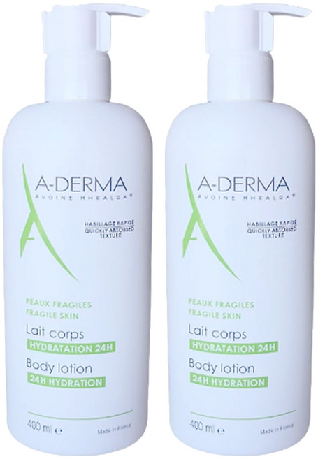 A-DERMA 艾芙美 燕麥超水感保濕乳, 400ml, 2瓶