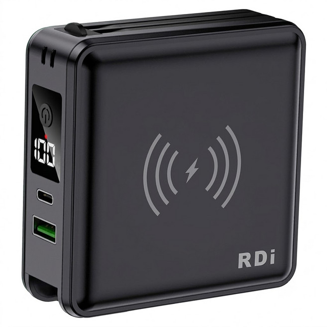 RDi 6合1全能充行動電源 15000mAh 雙Type-C + Lightning, Rdi-8698, 神秘黑