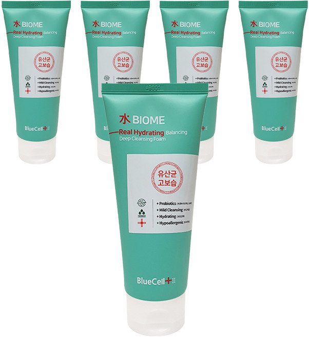 BlueCell Soobio 微生態保濕平衡深層潔面乳, 150ml, 5個