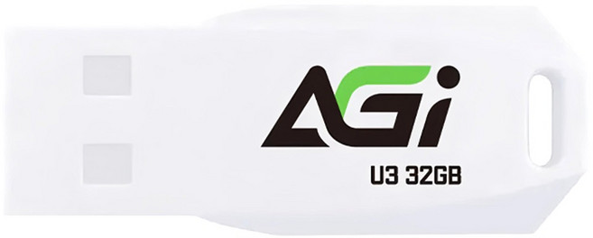 AGi 亞奇雷 USB 3.2隨身碟 UP138 白色, 32GB, 1個