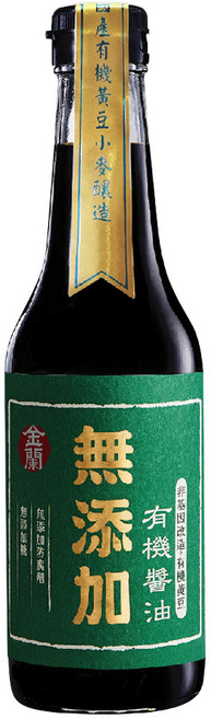 KIMLAN 金蘭 無添加有機醬油, 500ml, 1瓶