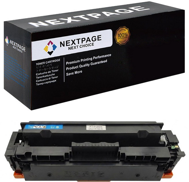 NEXTPAGE 台灣榮工 HP W2041X/416X 高容量 藍色相容碳粉匣 M454dn/M479dw/M479fnw, 藍色, 1個