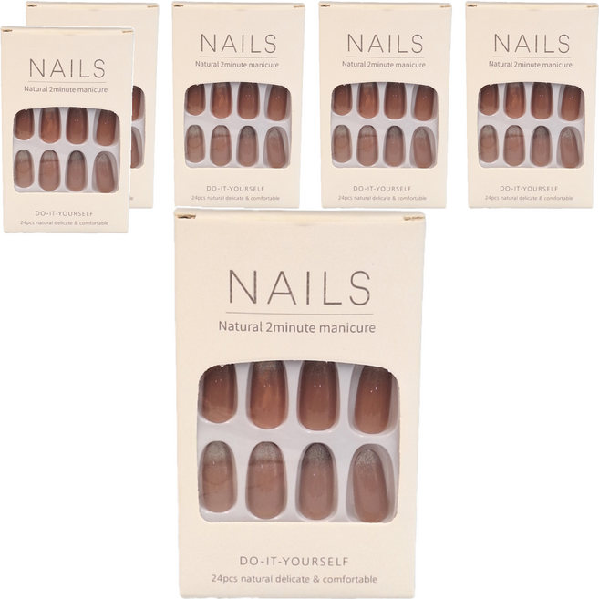 Paula's Nail 寶拉美甲 貓眼星空銀河美甲 美甲貼片, AP69204, 6入