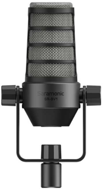Saramonic 楓笛 心型指向式卡農廣播級動圈麥克風, SR-BV1, 黑色
