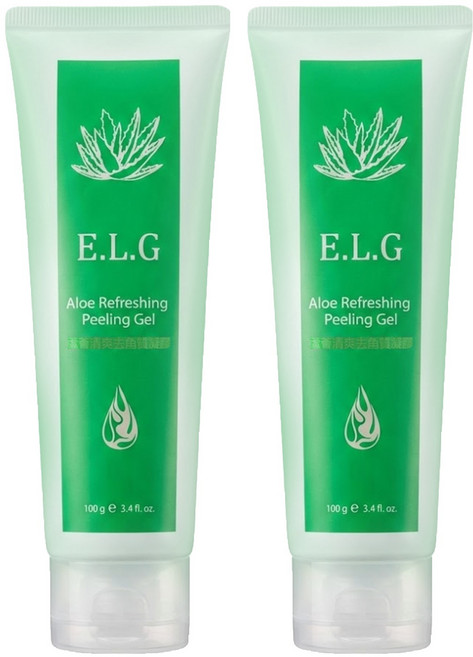 E.L.G 依洛嘉 蘆薈清爽去角質凝膠, 100g, 2條