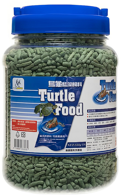 AQUAFUN 水之樂 烏龜藍藻飼料, 530g, 1瓶