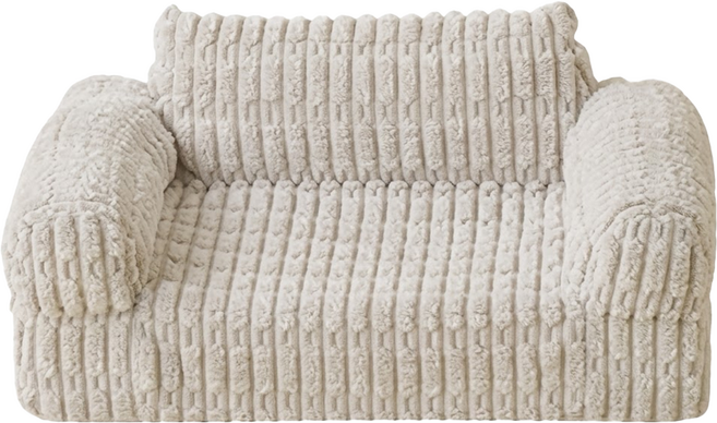 Woolly 波比寵物沙發, 淺灰色, 1個