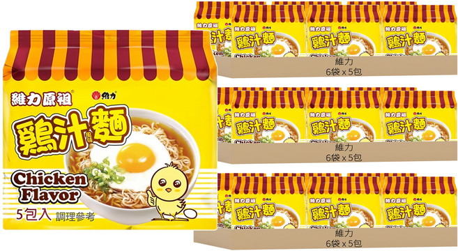 維力 原祖 雞汁風味麵, 90包