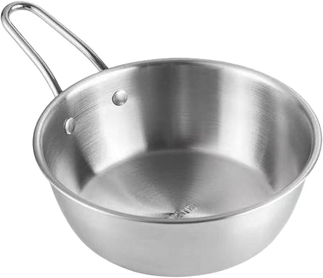 正304韓式帶柄多用碗 14cm, 銀色, 1個