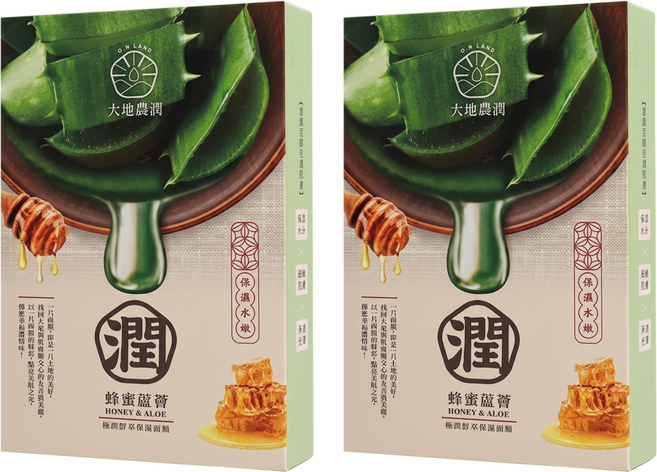 MY SCHEMING 我的心機 大地農潤 極潤鮮萃蜂蜜蘆薈保濕面膜 25ml/片, 5片, 2盒