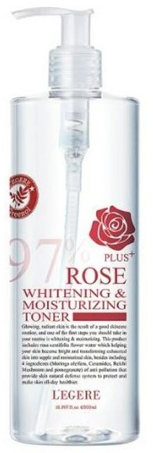 L'EGERE 97玫瑰淨白防護精華露, 500ml, 1瓶