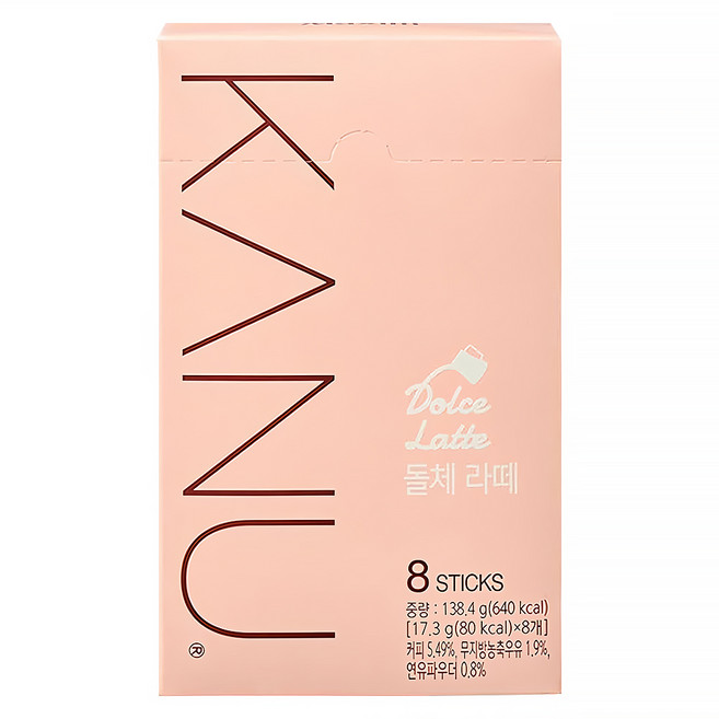 KANU 煉乳拿鐵咖啡, 17.3g, 8條, 1盒