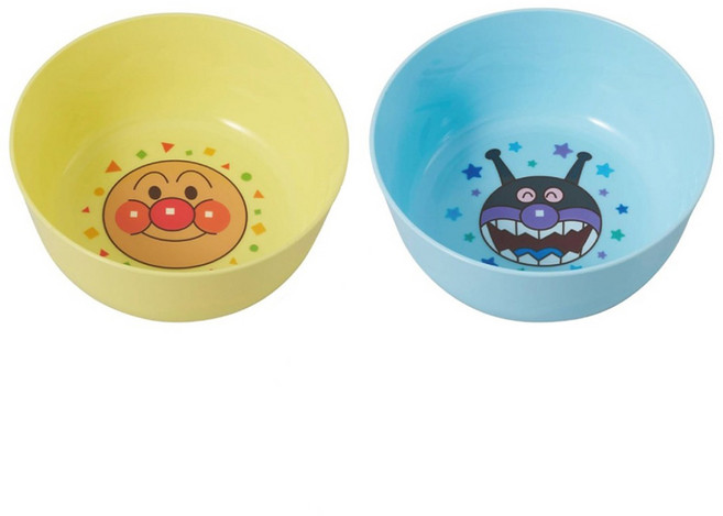 ANPANMAN 麵包超人 點心碗2件組 日本製, 麵包超人 + 細菌人, 1套