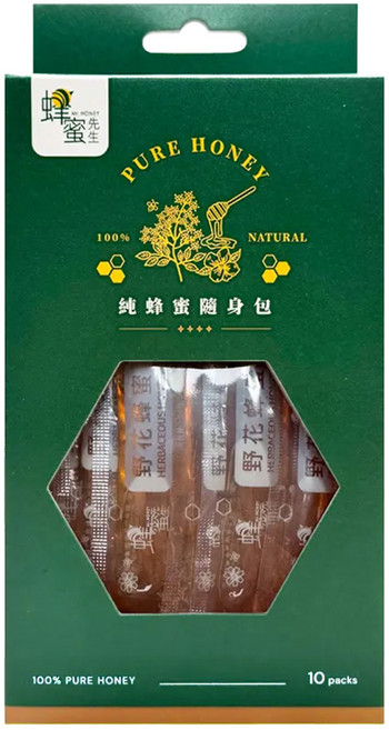 Mr.HONEY 蜂蜜先生 野花蜂蜜, 10條, 24g, 1盒