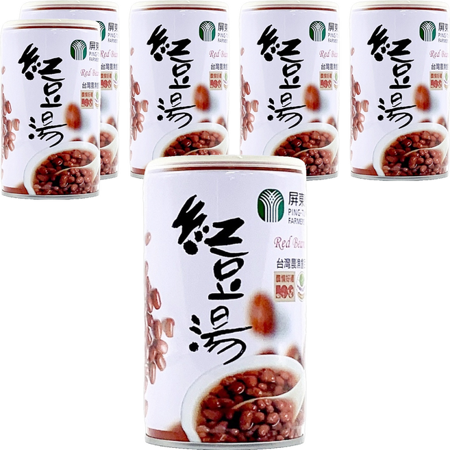 屏東縣農會 紅豆湯, 320g, 6罐