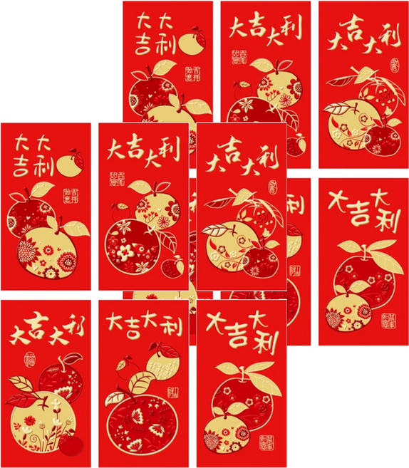 COMET STATIONERY 紅包袋 TJHB-D01, 12個